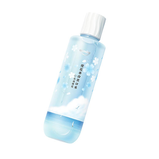 usmile 樱花养白漱口水（浅海）500ml 6970411753311 (新疆，西藏、青海、甘肃、宁夏、内蒙等偏远地区不发货) 商品图0