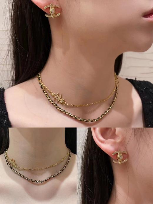 香奈儿 双层小金花穿皮项圈（XTY） 商品图1
