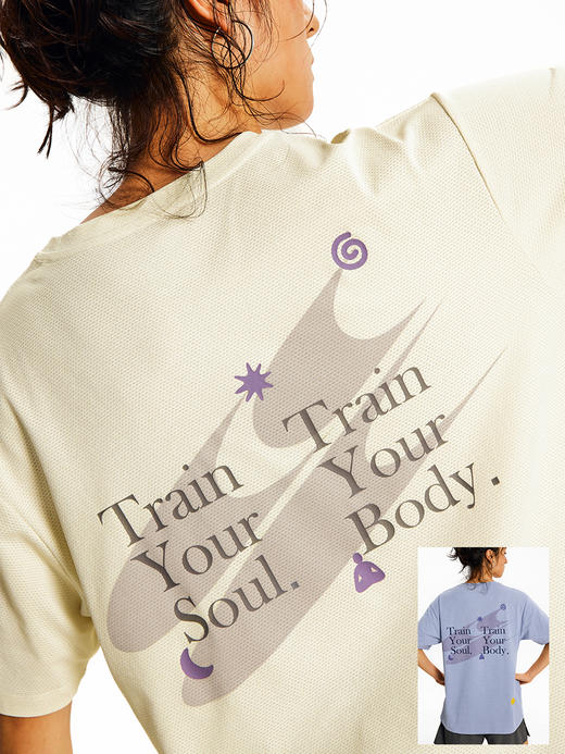 CryingCenter跑步运动羽毛球印记标点训练短袖中性速干汗空面料 商品图2