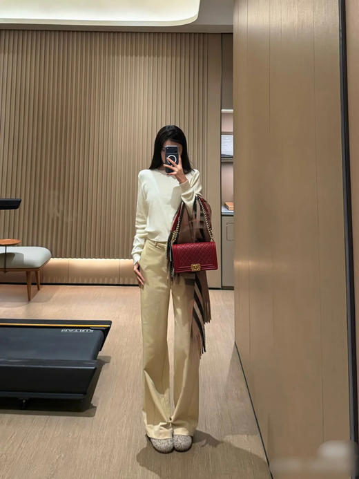 Chanel leboy 酒红 金扣 牛皮 中号 斜挎包 商品图3