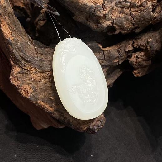 【快抱】【于田产和田玉于田料白玉生肖马】出证书，发货1~5天，48小时鉴赏期 商品图1