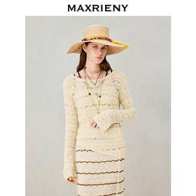 【春假专区】MAXRIENY  菱格镂空上衣MC80SW020