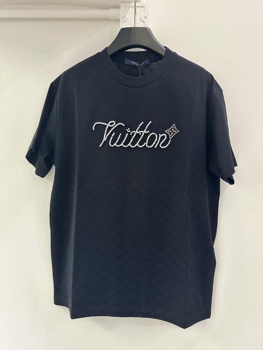 中性款字母短袖T恤he 商品图0