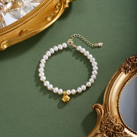 子佩集【小萌爪】珍珠惜王妃手链【ZZSL012】5.5-6mm珠镀金猫爪2601