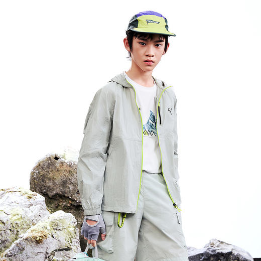 PUMA彪马童装2026夏季新款儿童男童梭织便服防晒衣轻量时尚 商品图4