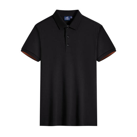 清爽透气下摆开叉短袖POLO衫   HLS-SYK1909# 商品图1