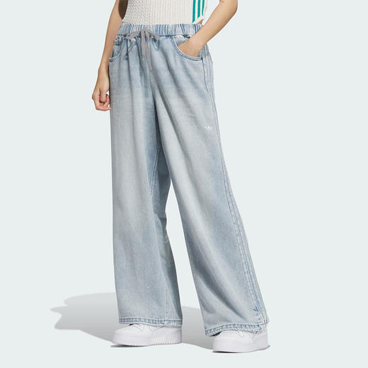 adidas阿迪达斯 女牛仔长裤 KC5837 商品图0