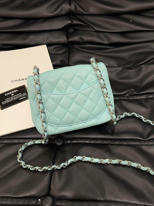 CHANEL 羊皮 薄荷绿 方胖子 斜挎包 商品图1