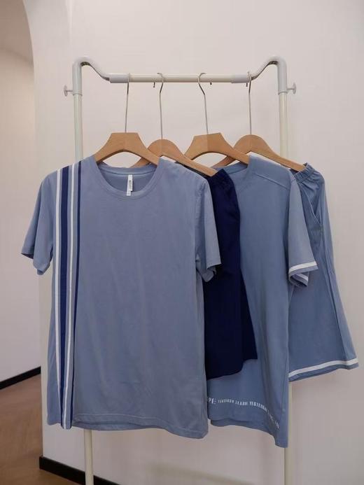 二店y 【红豆正品 】 100棉， 男士夏季短袖+短裤家居睡衣套装 商品图0