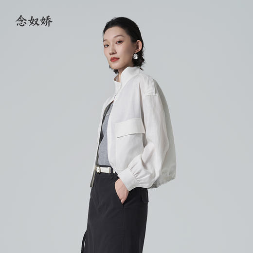 【商场同款】CNJ6312 “ 调温外套 ”  莱赛尔遇见亚麻 是春夏清爽的心动信号 商品图1
