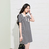 三彩2026夏季新款条纹连衣裙短袖直筒裙短裙休闲简约S 商品缩略图1