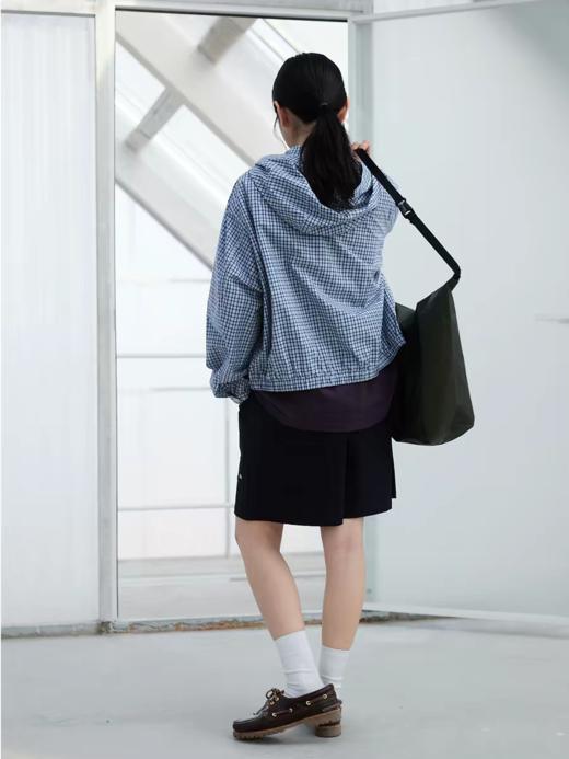 步履不停/6A23181C/色织格连帽短外套 商品图3