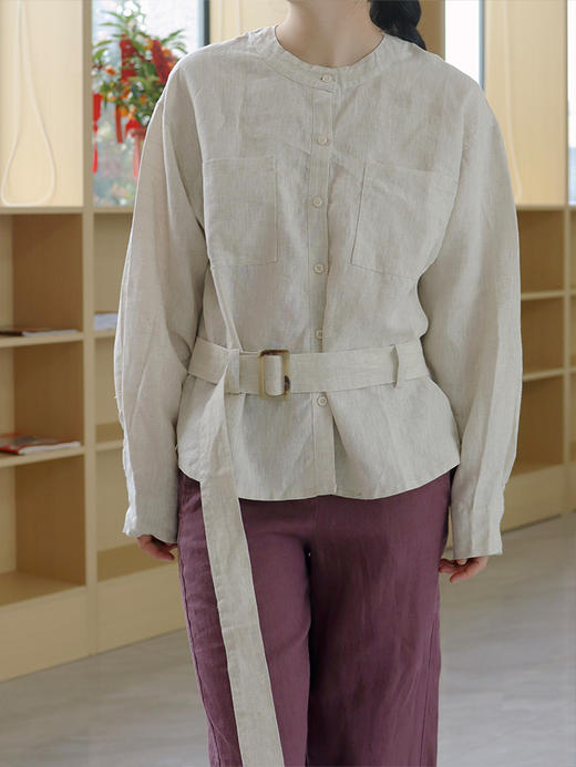 【部分颜色尺码预售25天】【明星同款汉麻衬衫+喇叭裤】显瘦神裤 穿出气质~ 商品图10
