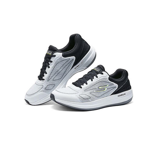 Skechers斯凯奇 男轻质跑步鞋 220542-WBK 商品图0