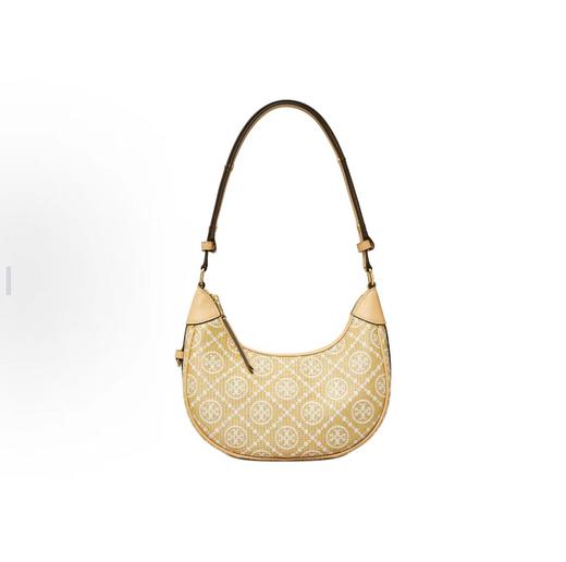 【复古老花印花】Tory Burch汤丽柏琦 T MONOGRAM 腋下包新月包158513 ​​香港直邮礼盒装 清关约7个工作日-w 商品图6