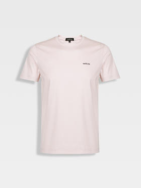 callisto粉色液氨棉基础logoT恤