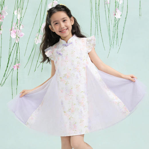 笛莎Deesha 2026年夏季新款观山见女童连衣裙 商品图2