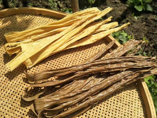 农家腐竹 传统手工制作工艺  老品种黑豆黄豆制作【预计4-5天发货】 商品图0