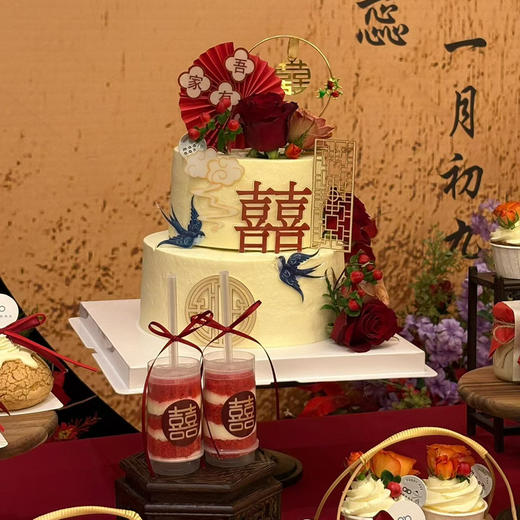 中式订婚宴甜品台 商品图7