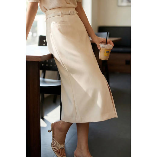 【显瘦开叉裙】米思阳2026夏季时尚高级感通勤百搭高腰显瘦包臀半身裙女4119/1459 商品图3