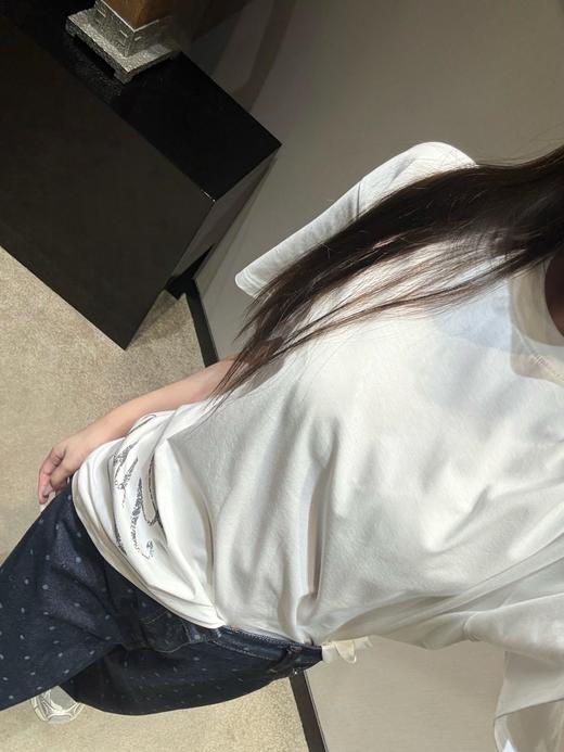 古驰 26Ss春夏新款 简约字母印花圆领短袖T恤（MM） 商品图3