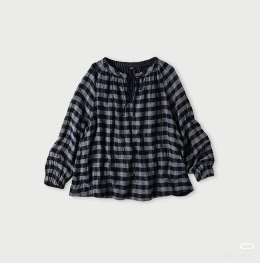 【秒杀价已调 直接拍】45R 定织定染 松软二重织 久洗不变形 格纹小衫 商品图3