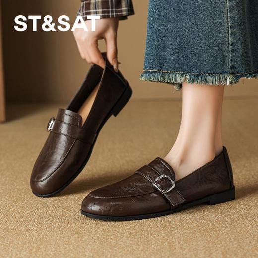 星期六26春新款复古质感百搭通勤乐福鞋SSE1112CDX 商品图2