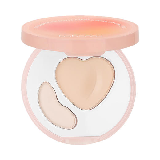 【自然提亮！填补凹陷】双效亮泽立体桃子高光盘哑光面部提亮凹陷一体盘遮泪沟高光膏。xa 商品图3