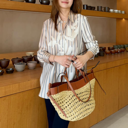 2603412     “百合”条纹 定位配色 真丝衬衫 商品图2