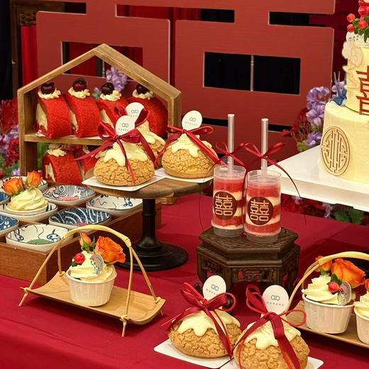 中式订婚宴甜品台 商品图6