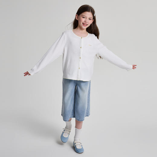 笛莎Deesha 2026年夏季新款中童女童牛仔中短裤裤子 商品图2