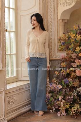 【门店同款】ENJOY夏季细闪烫钻筒喇裤 170498403