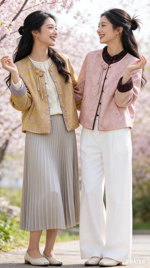 64W018春款外套 新中式国风短款外套 商品图1