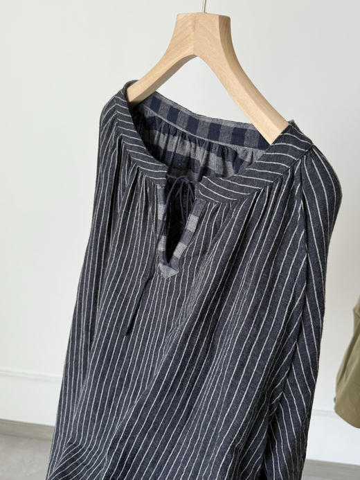 【秒杀价已调 直接拍】45R 定织定染 松软二重织 久洗不变形 格纹小衫 商品图13