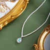 子佩集【璀璨蓝调】银S925珍珠惜王妃项链【ZZXL026】2.8mm珠蓝水滴2601 商品缩略图0