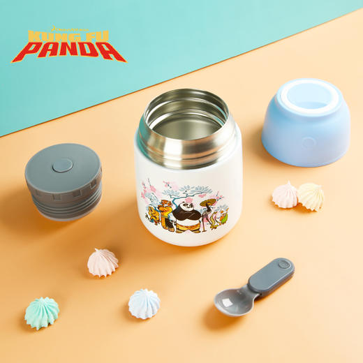 功夫熊猫(KUNG FU PANDA) 盖世五侠焖烧杯蓝530ml A114 商品图2