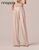 26春夏新款斜纹亚麻老钱风阔腿裤PA29410 商品缩略图0