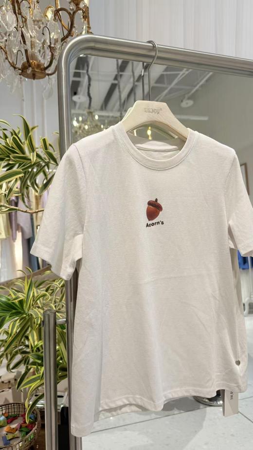 【门店同款】ENJOY秋季“光阴序语”波点披肩短袖T 164747717 商品图1