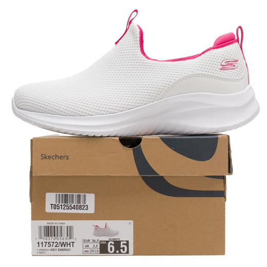 Skechers斯凯奇 女休闲鞋 117572-WHT 商品图3