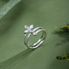子佩集【静盼花开】银S925戒指【JL071261】时尚四叶草时尚2602 商品缩略图0