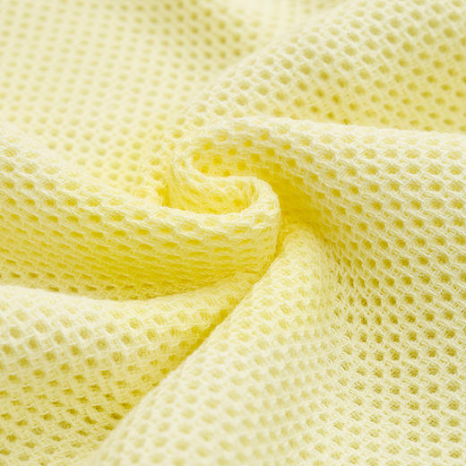 富安娜 清韵系列素色纯棉蜂窝毛方浴三件套(黄) 6916517483554 商品图4