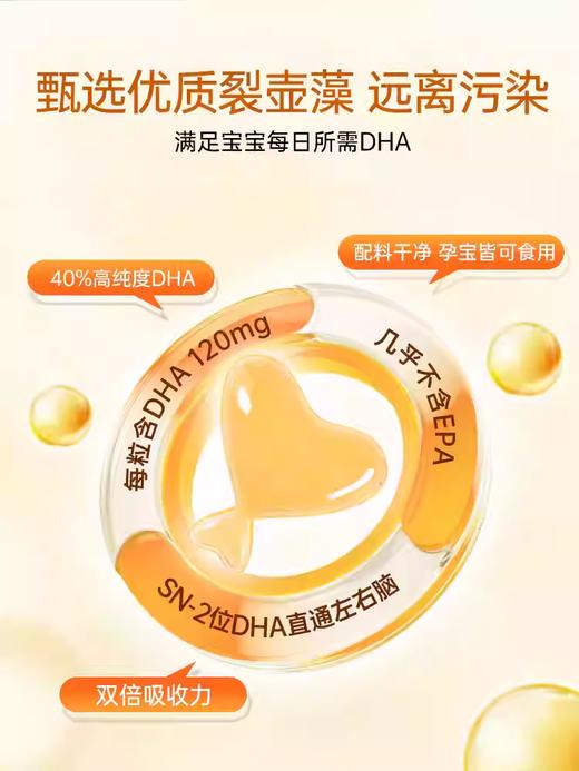 【源码】英珞维dha藻油宝宝儿童dha ara婴幼儿孕妇成人可用60粒 商品图2