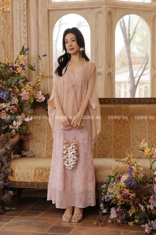 【门店同款】ENJOY夏季粉黛花朵连衣裙 170744133 商品图1