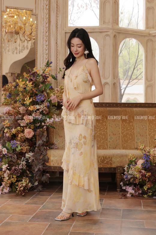 【门店同款】ENJOY夏季繁花照影荷叶边长裙 170497806 商品图9