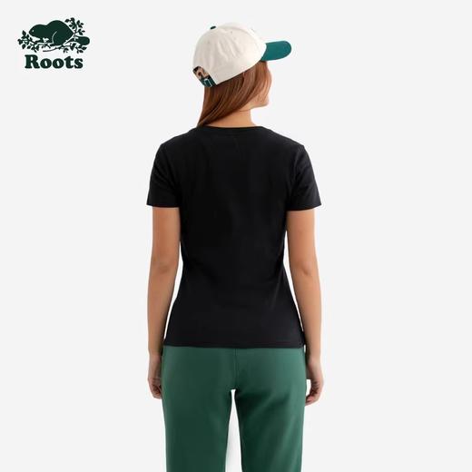 【2件9折】【ROOTS】女式休闲修身短袖T恤 商品图1