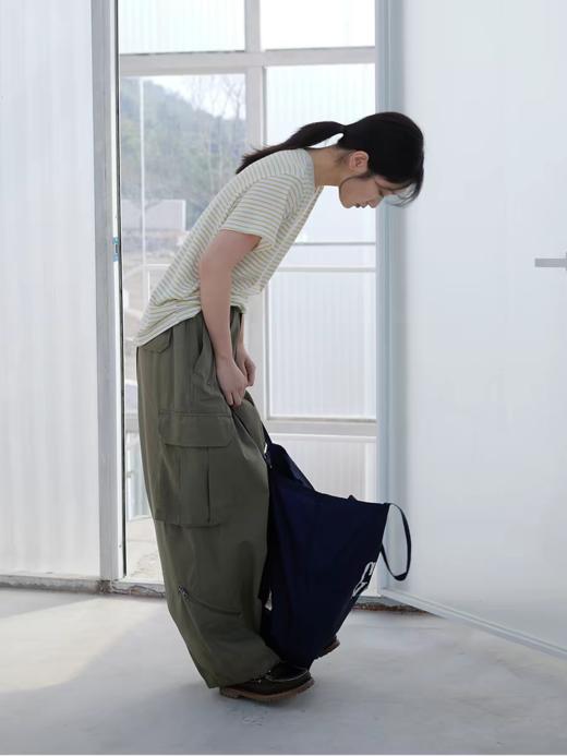 步履不停/6A18163C/天丝羊毛条纹短袖T 商品图2