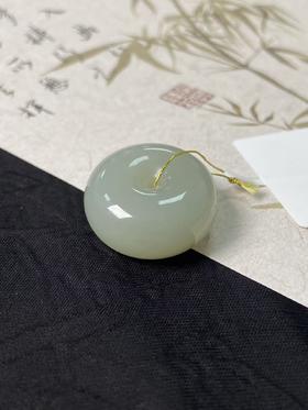 【快抱】【于田产和田玉于田料青白玉平安扣】出证书，发货1~5天，48小时鉴赏期