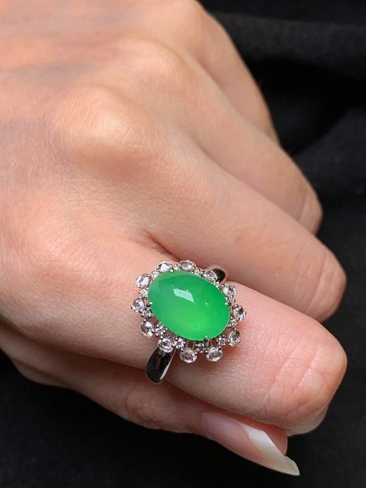 蛋面翡翠戒指 商品图2