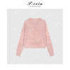 【软乎乎】羊毛亚麻夹花纱轻薄圆领针织开衫C052 商品缩略图2