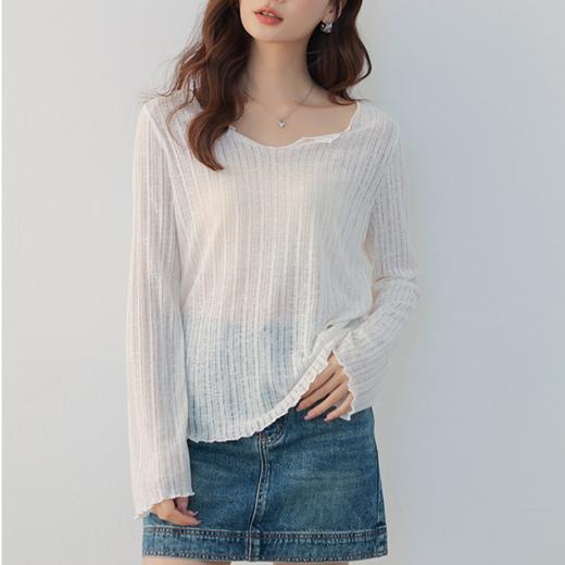 优选丨超仙慵懒薄款亚麻防晒罩衫 商品图0